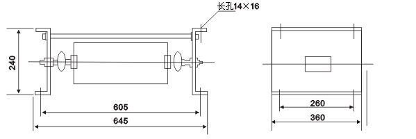 ZX1系列电阻器外形尺寸图