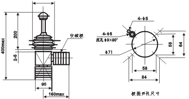 QT18系列起重机控制台外型尺寸