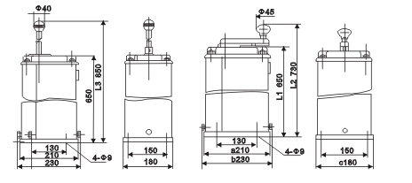 KTJ15B系列凸轮控制器外形尺寸