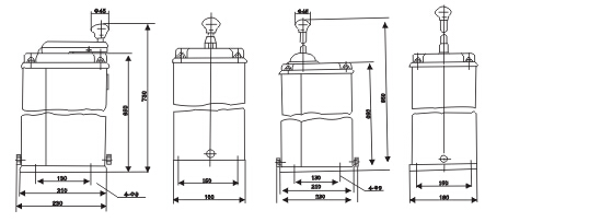 <strong><strong><strong>KTJ15系列凸轮控制器</strong></strong></strong>外形尺寸